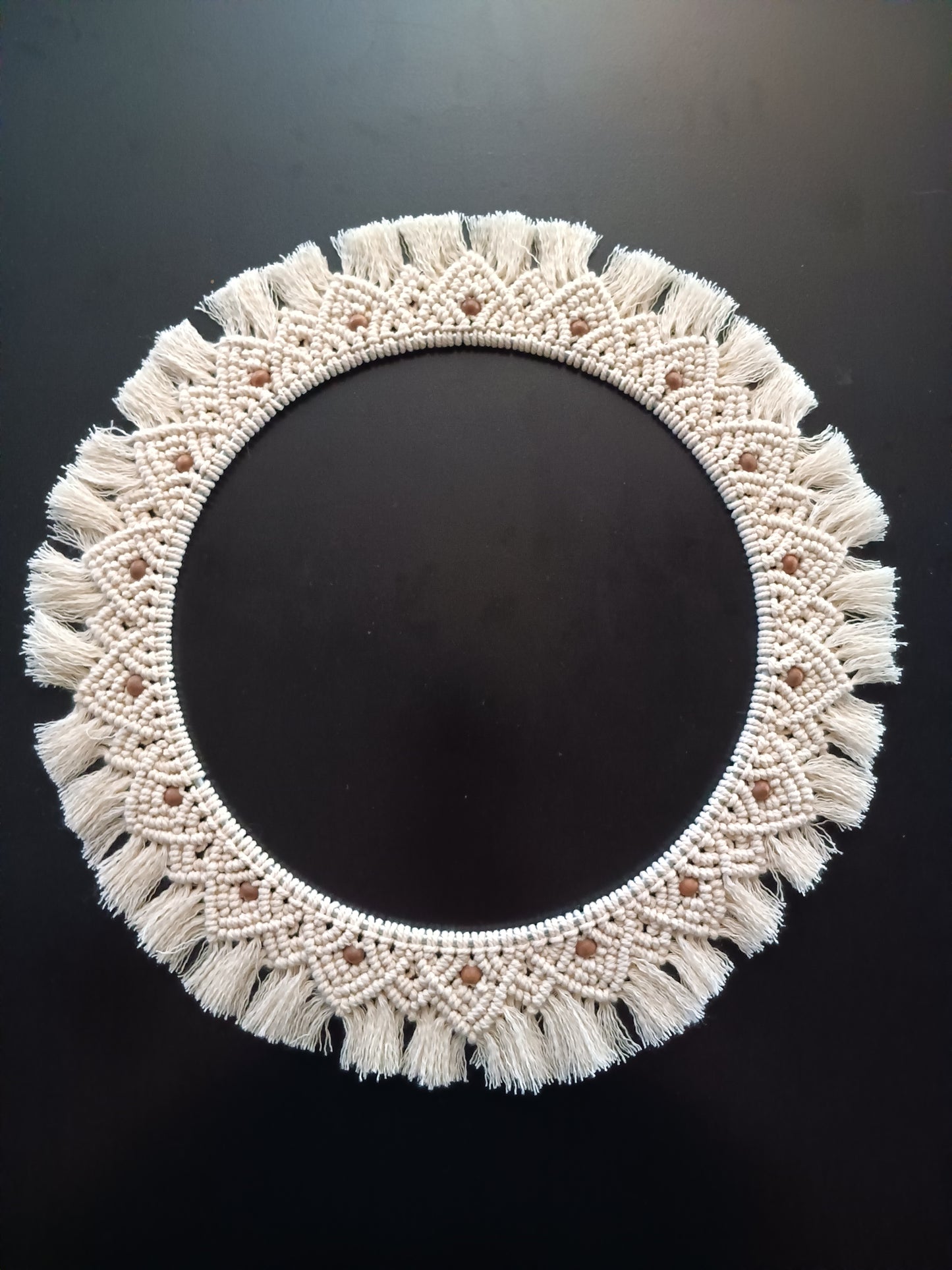 Natural Beige Macrame Mandala