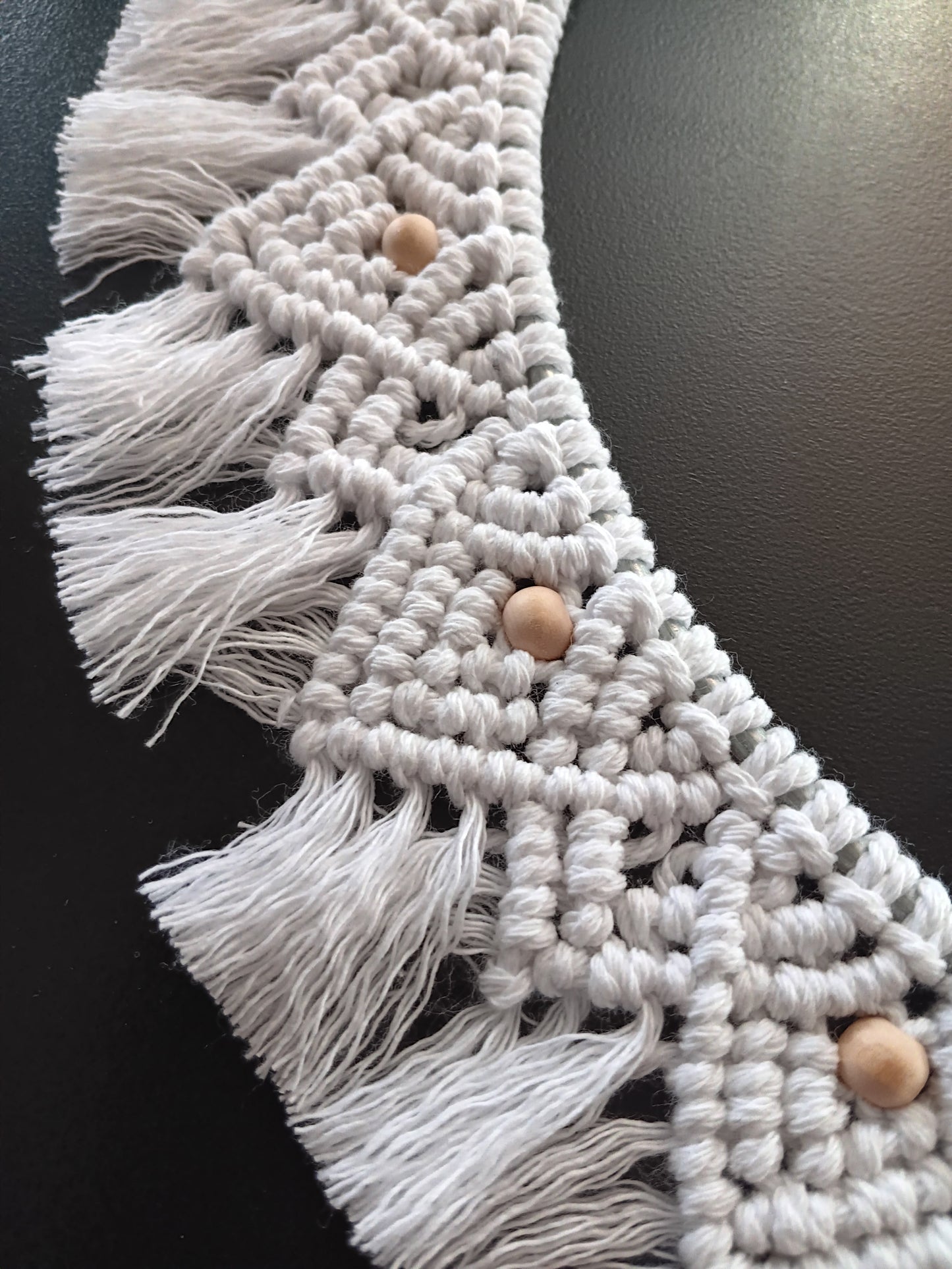 White Macrame Mandala