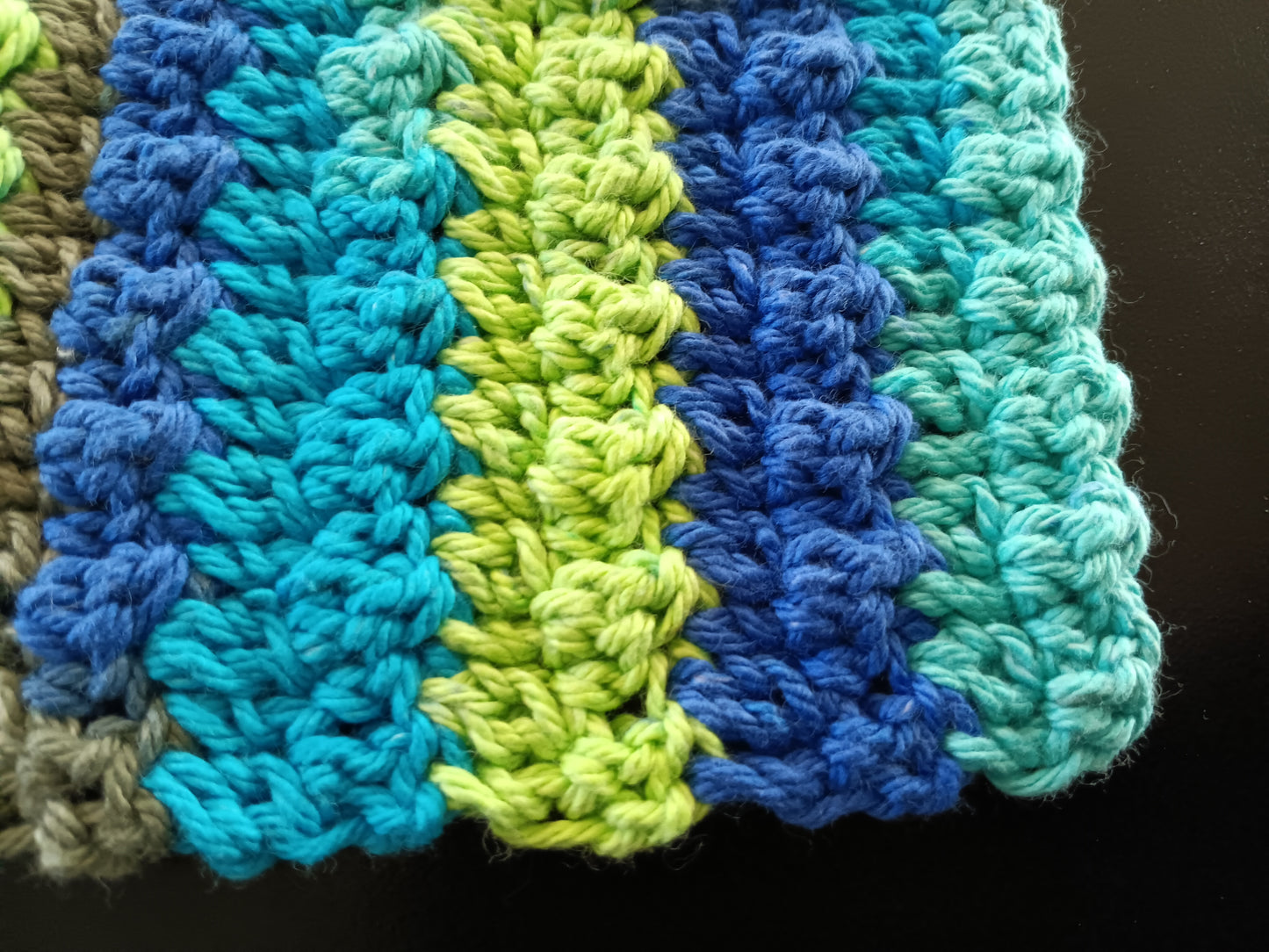 Spring blue and green wash and face scrubby set