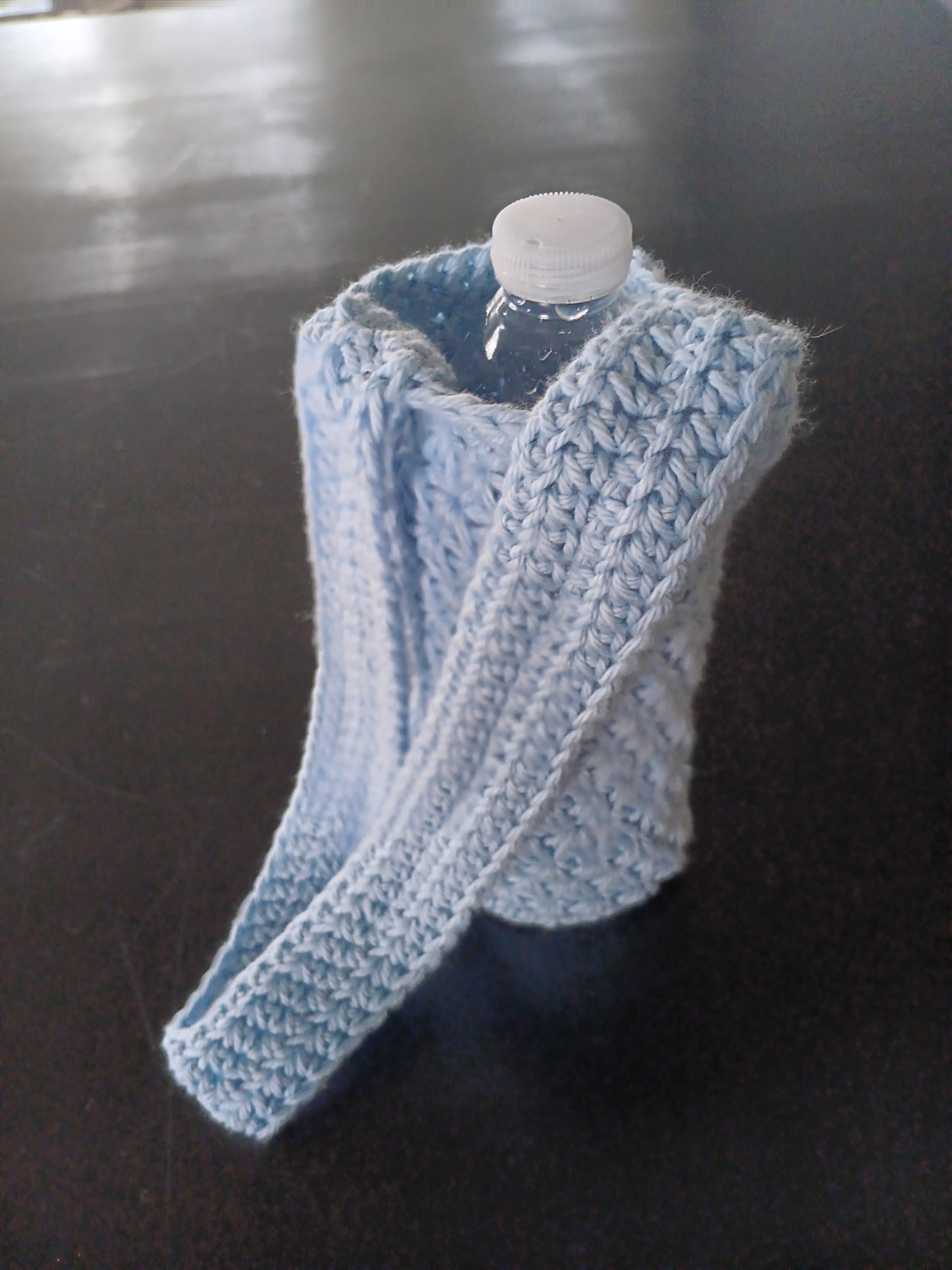 sky blue water bottle