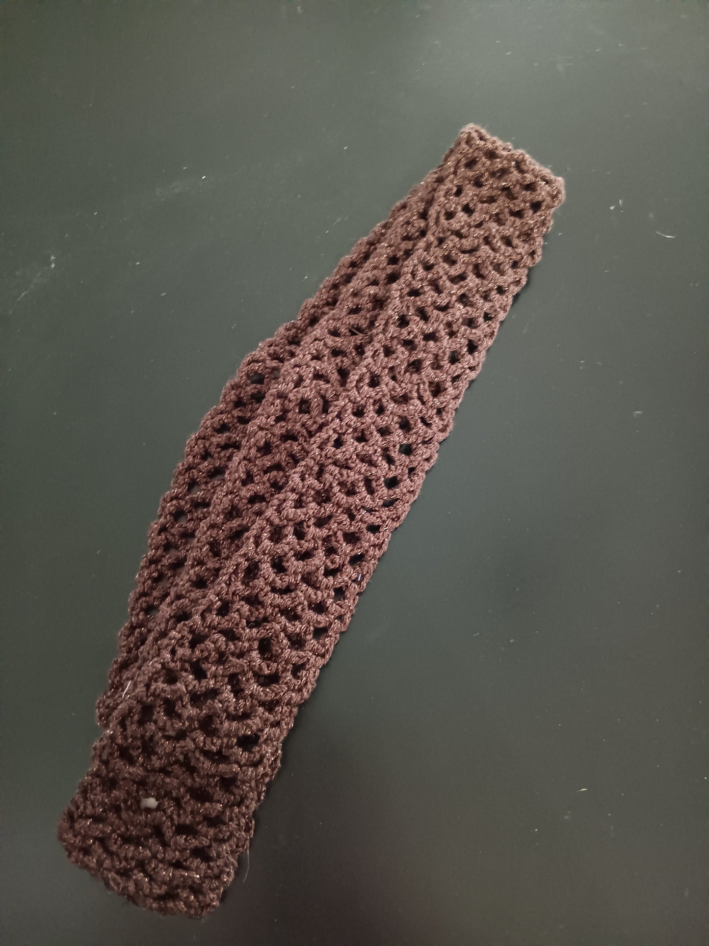 Chocolate Brown Crochet Belt