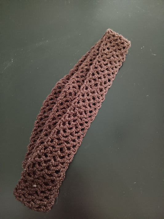 Chocolate Brown Crochet Belt