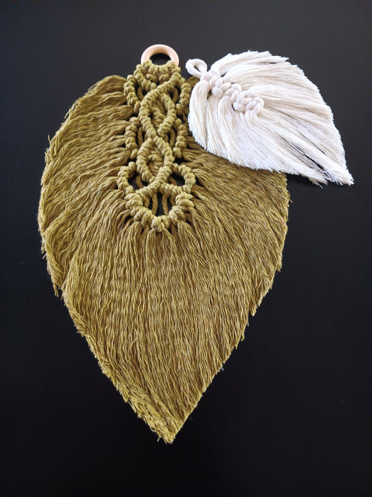 Sage Green and White Leaf Duo