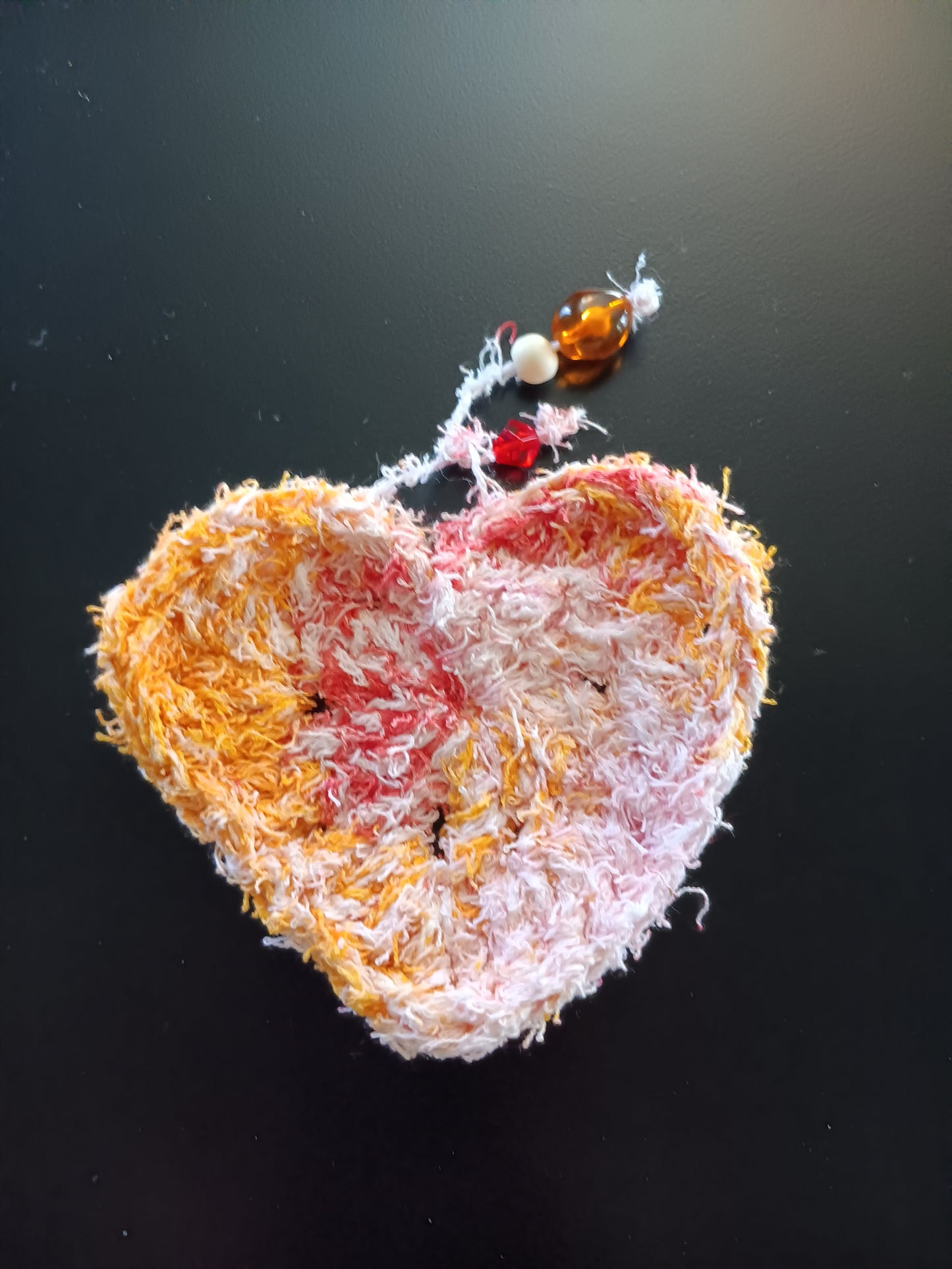 Heart-shaped set of 3 face scrubbies